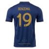 Maglia ufficiale Francia Benzema 19 Casa Mondiali 2022 per Uomo